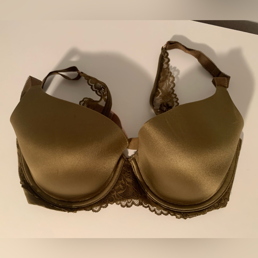 Savage x Fenty Olive Green Floral Lace Convertible T-Shirt Bra